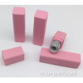 Mini -lippenstiftbuis lege buis vierkant roze buis